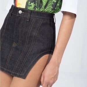 Fenty Denim Corset Skirt in Indigo Sz L